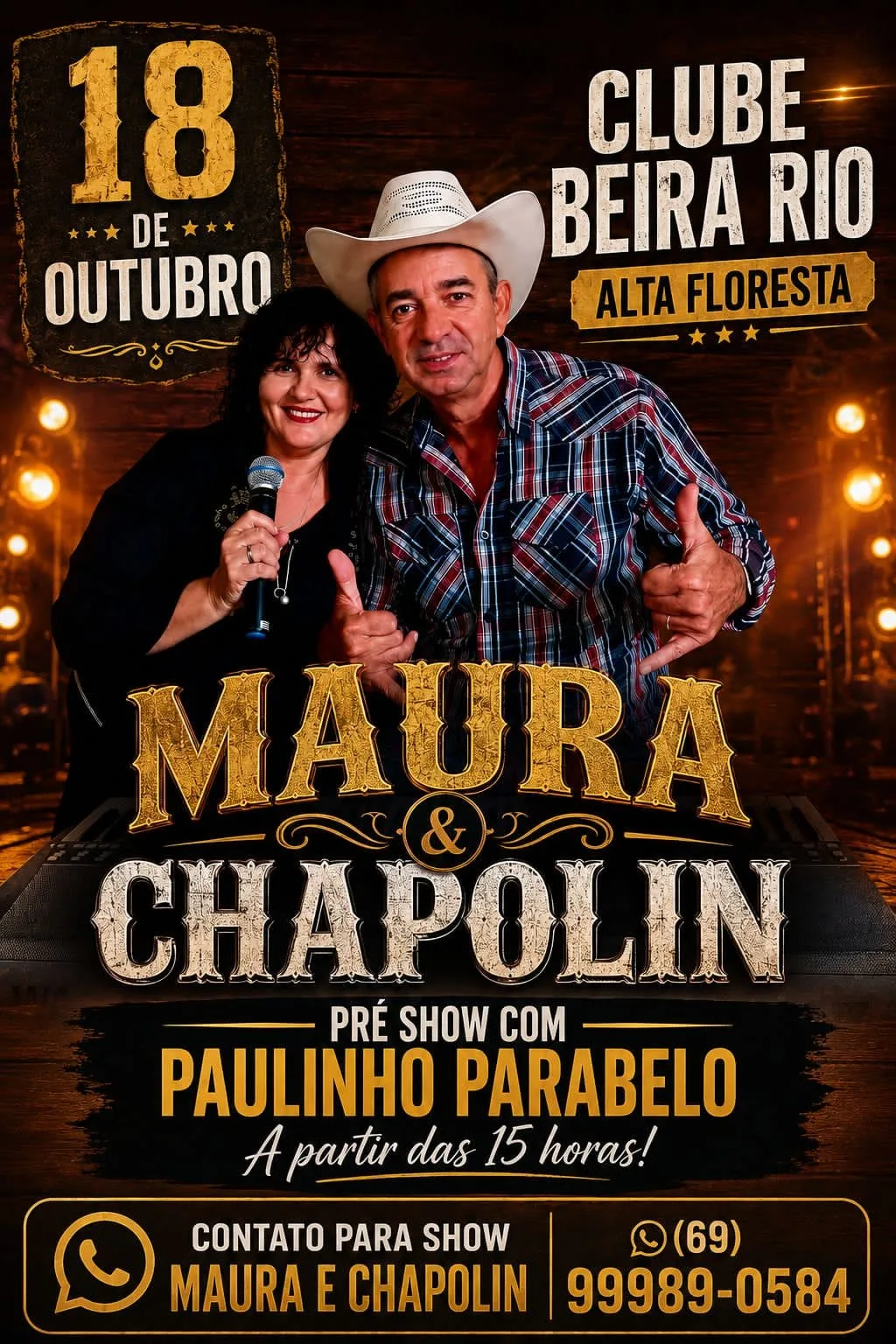 Maura & Chapolin no Clube Beira Rio